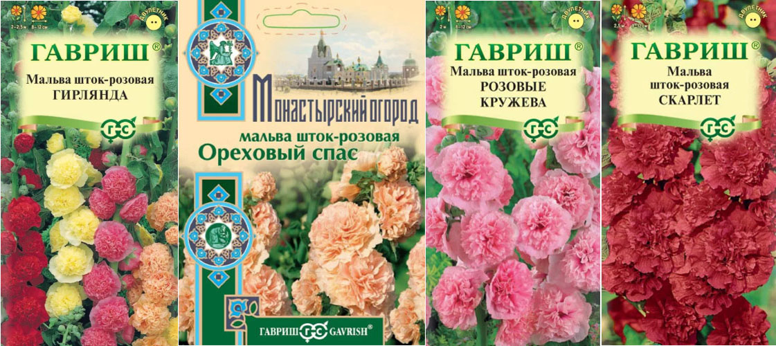 Набор семян Мальвы 4 сорта