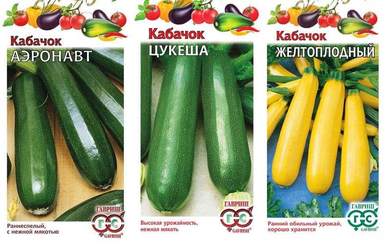 Набор семян Кабачков 3 сорта