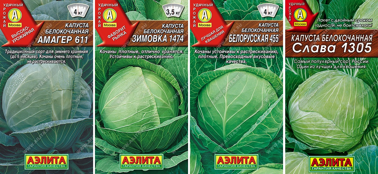 Набор семян Капусты б/к 4 сорта
