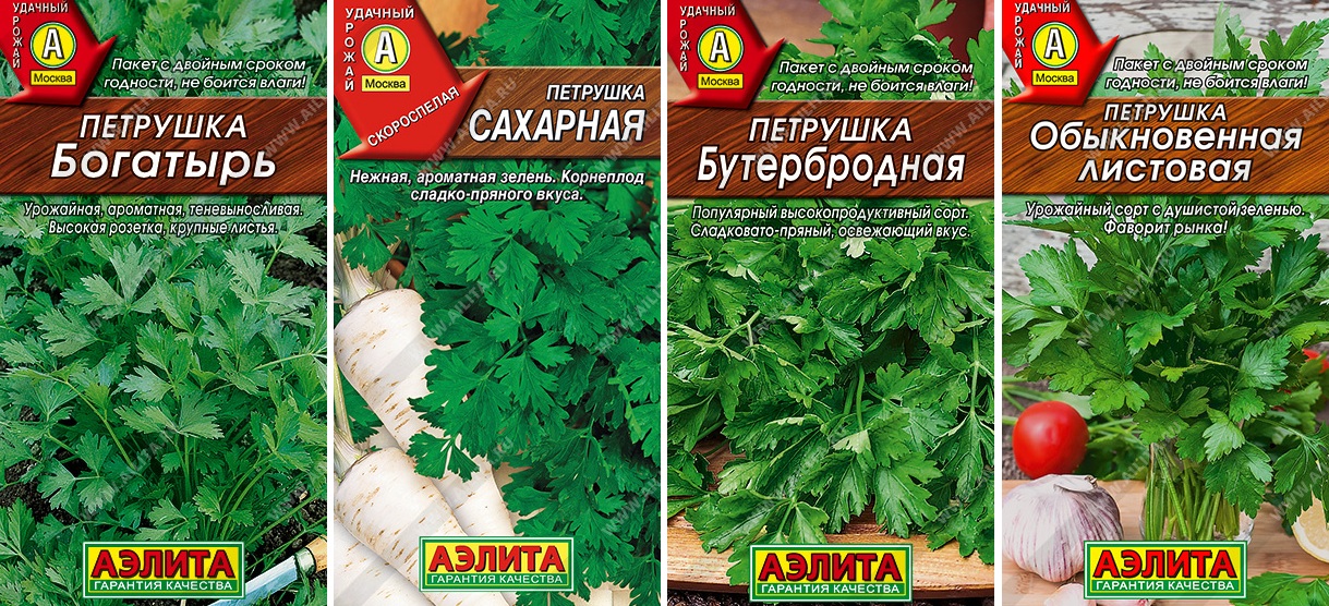 Набор семян Петрушки 4 сорта